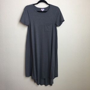 LulaRoe Carly Solid Gray XS